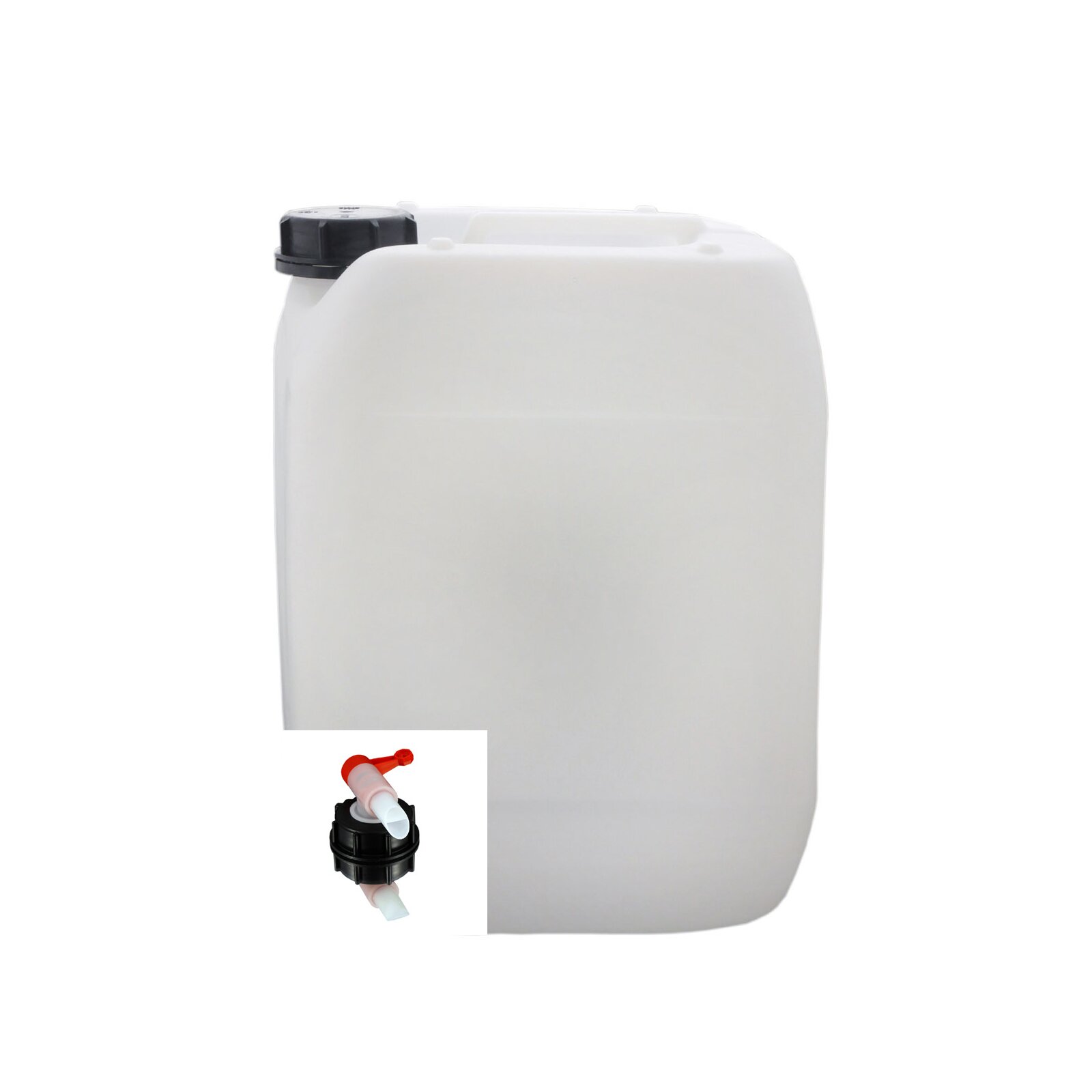 1x Wasserkanister 10l mit Hahn DIN 51 Kunststoff natur unter Kunststoffkanister