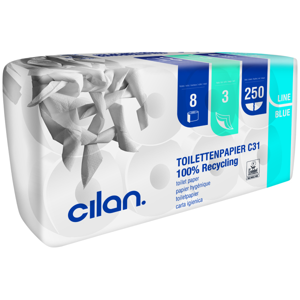 Cilan Tissue Toilettenpapier Blue-Line C 31 unter Hygienepapier > Toilettenpapier > Haushaltsrollen