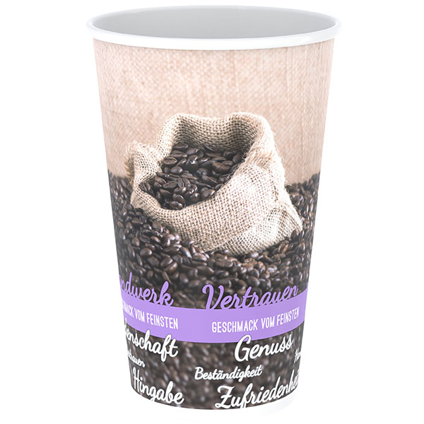 Coffee-Cup einwandig- 400 ml