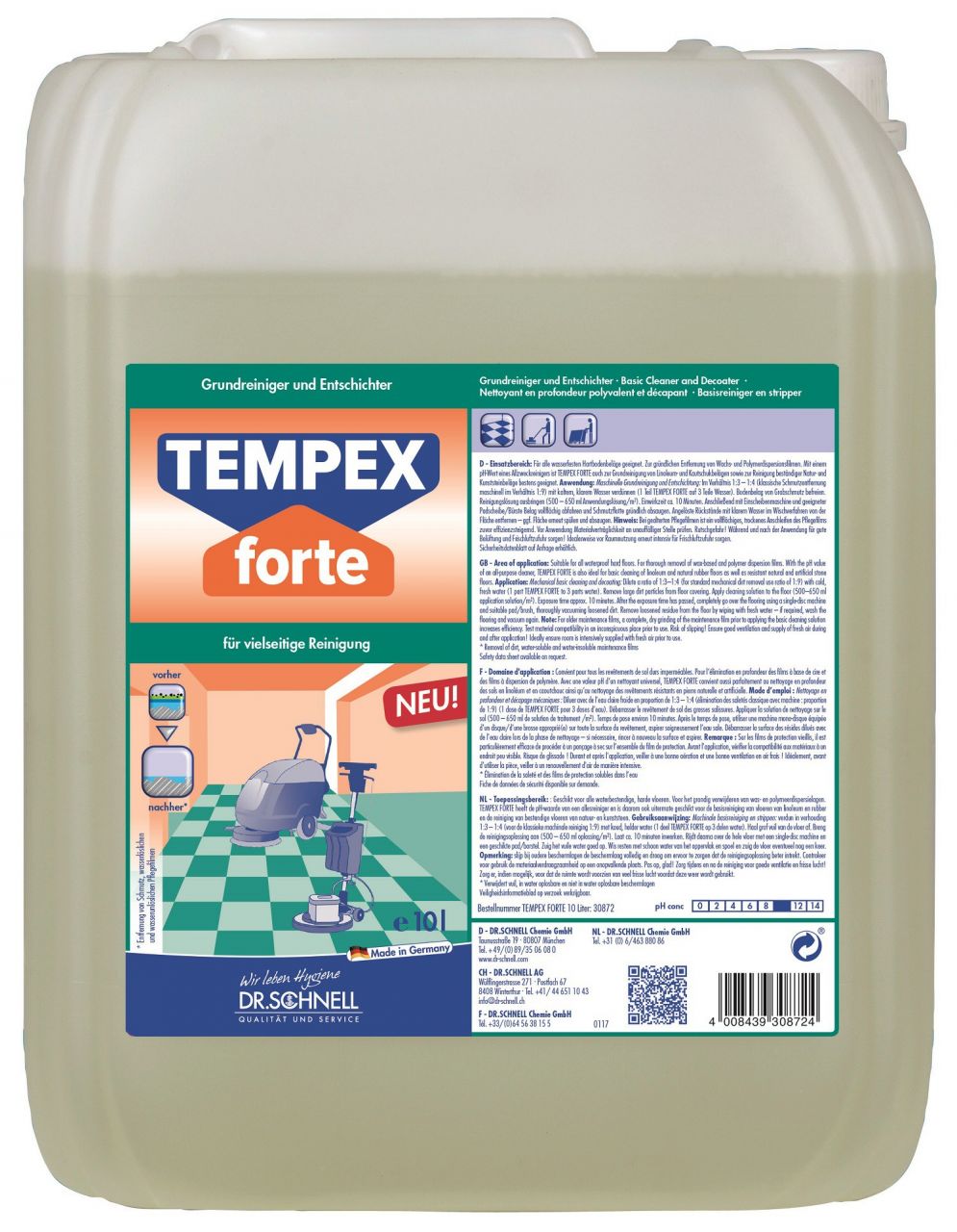 Dr- Schnell Tempex Forte- Grundreiniger 10 Liter
