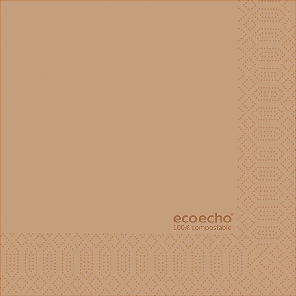 Duni Servietten 24 x 24 cm ecobrown