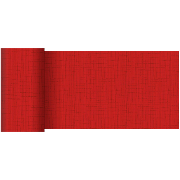 Duni Tischlufer 15 cm x 20 m linnea-rot