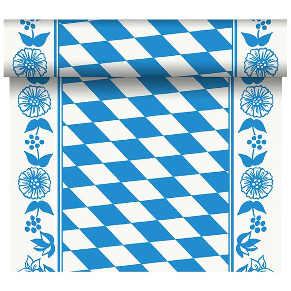 Duni Tischlufer 40 cm x 24 m (perforiert) bayern-raute