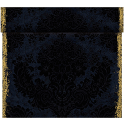Duni Tischlufer 40 cm x 24 m (perforiert) royal-black