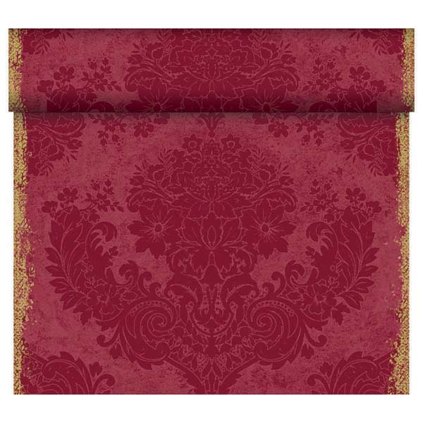 Duni Tischlufer 40 cm x 24 m (perforiert) royal-bordeaux