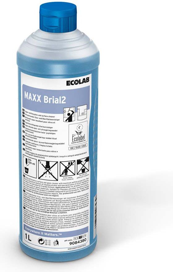 ECOLAB Maxx Brial2 Ultranetzender Glas- und Oberflächenreiniger