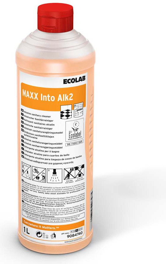 ECOLAB Maxx Into Alk2 Alkalischer Sanitärreiniger
