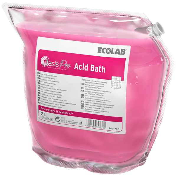 ECOLAB Oasis Pro Acid Bath 2 x 2 l