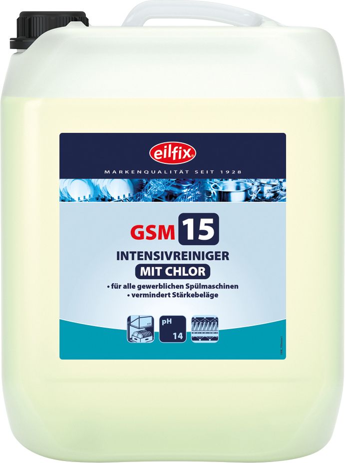 EILFIX GSM 15 Intensiv Chlor Reiniger für Geschirrspülmaschinen