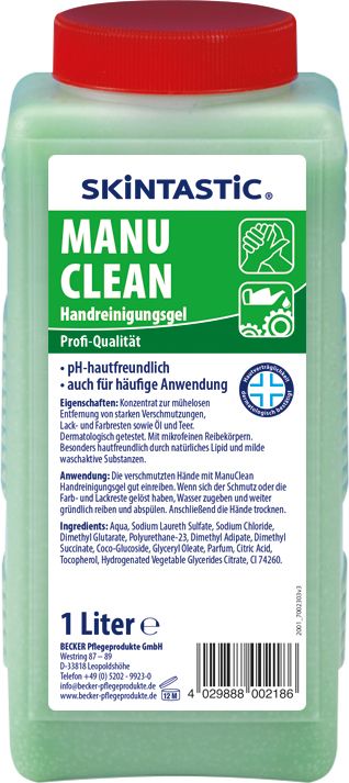 EILFIX MANU CLEAN HANDREINIGUNGS-GEL mit mikrofeinen Reibekörpern