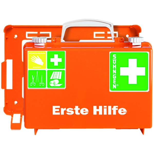Erste Hilfe Koffer mit Wandhalterung