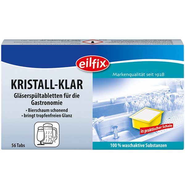 Glserspltabletten Kristall Klar