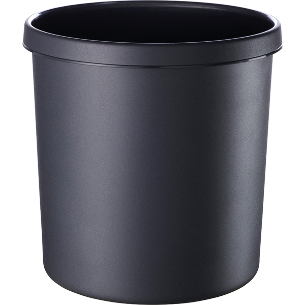 Helit Papierkorb 18l schwarz