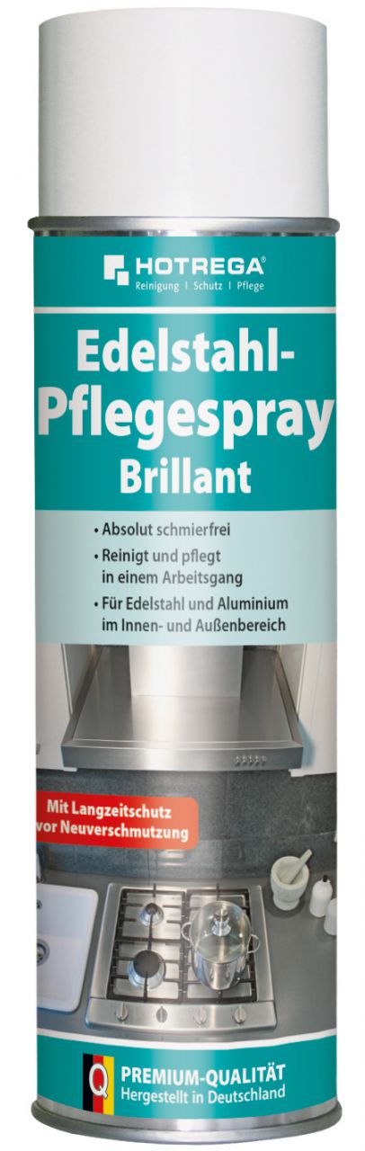Hotrega Edelstahl-Pflegespray Brillant- 500 ml Spraydose