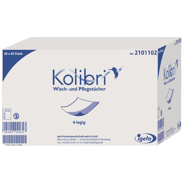 Kolibri Wisch- und Pflegetuch 4-lagig
