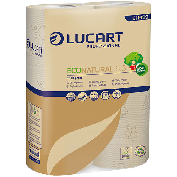 Lucart ECO Natural 6-3 -  Toilettenpapier unter Hygienepapier > Toilettenpapier > Haushaltsrollen