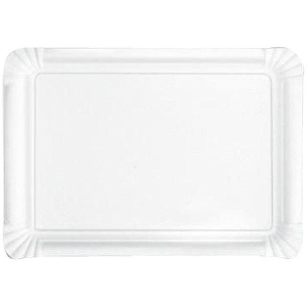 Pappteller eckig 17-5 x 25 cm