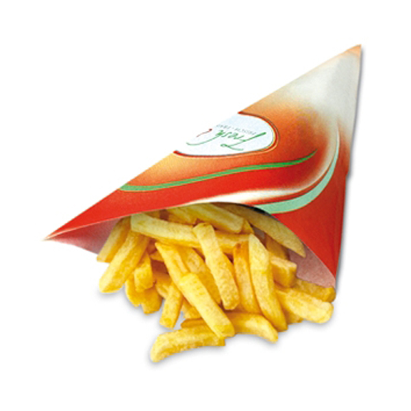 Pommesspitztte aus Pappe 19 cm - 125g