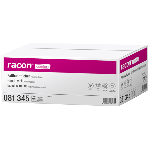 Racon comfort Falthandtuch 2-lagig