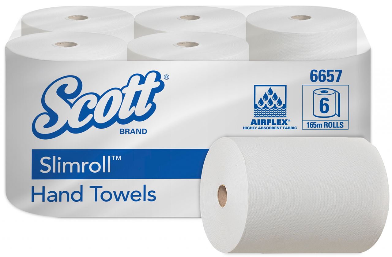 SCOTT(R) SLIMROLL- Handtücher - Weiß
