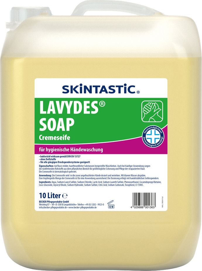 Skintastic LAVYDES Cremeseife für hygienische Händewaschung