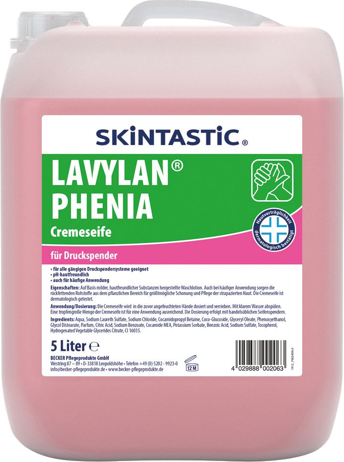 Skintastic LAVYLAN PHENIA Cremeseife für Druckspender
