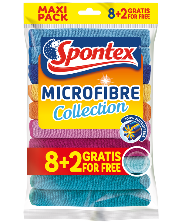Spontex Mikrofaser Collection Allzwecktücher 8+2