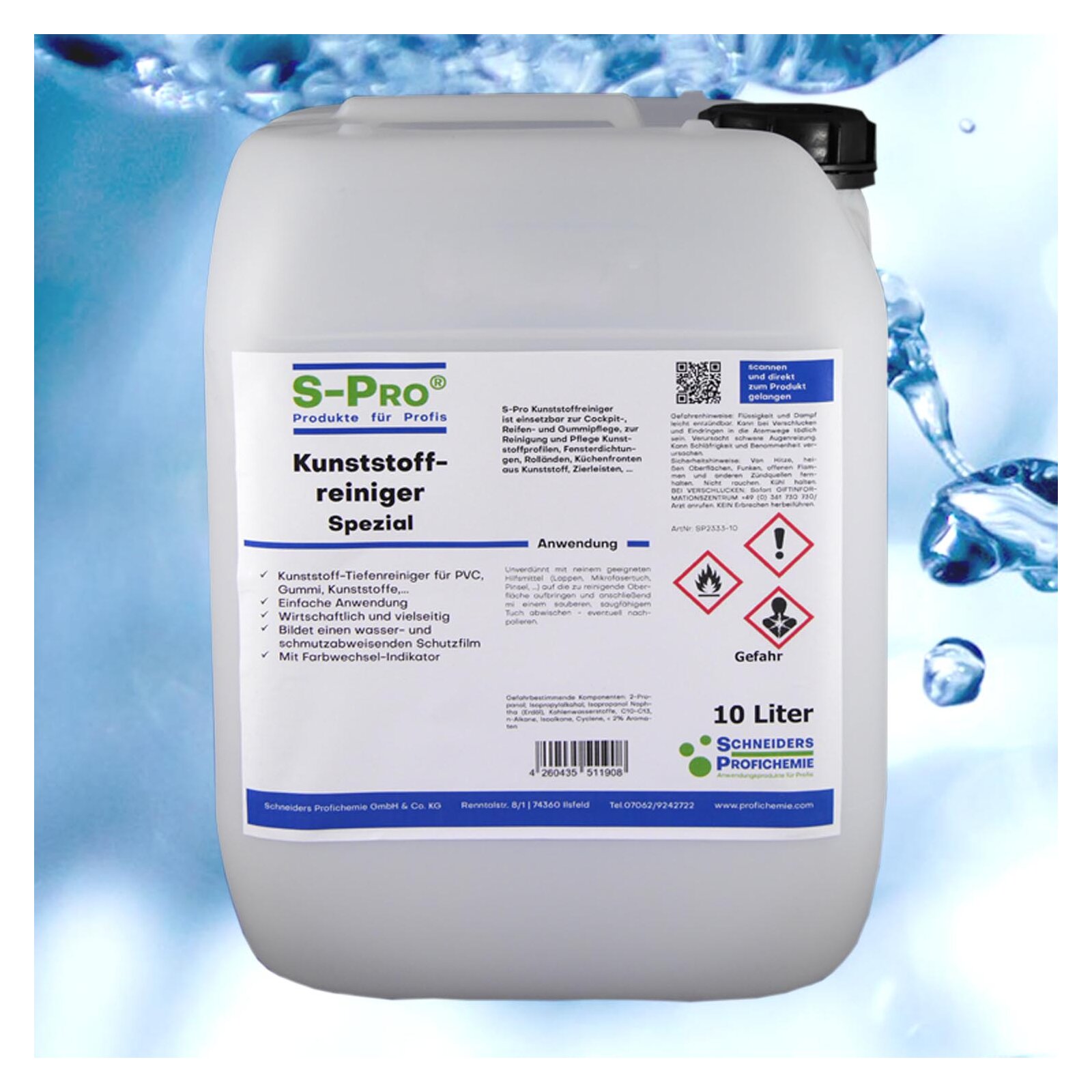 SPro(R) Kunststoffreiniger Spezial 1 x 10 Liter Kanister unter Spezielle Oberflaechenreiniger