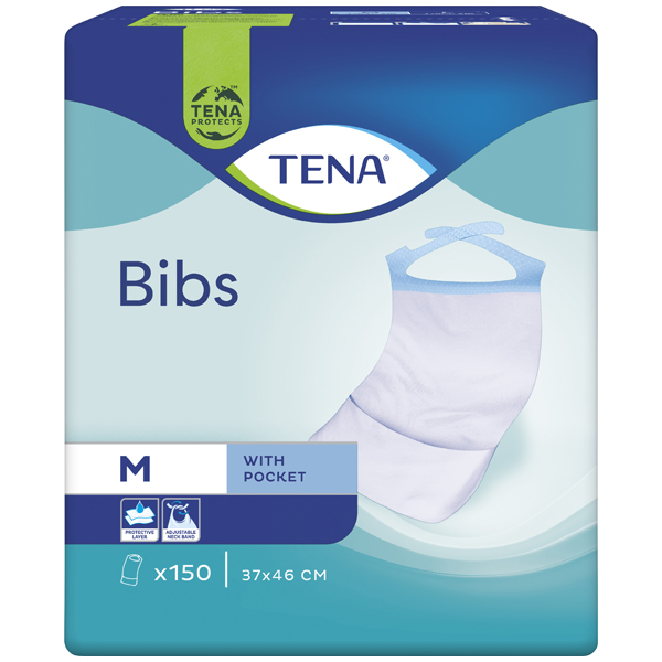 Tena Bib S-M weiss 37 x 48 cm