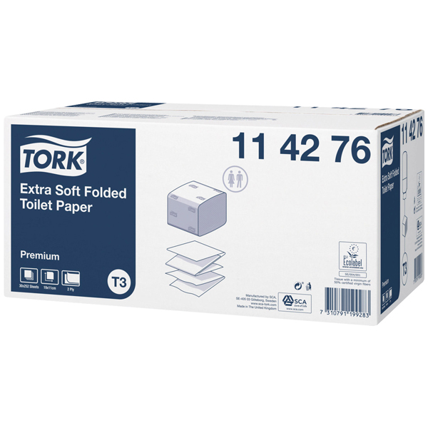 Tork Einzelblatt Toilettenpapier T3 Premium