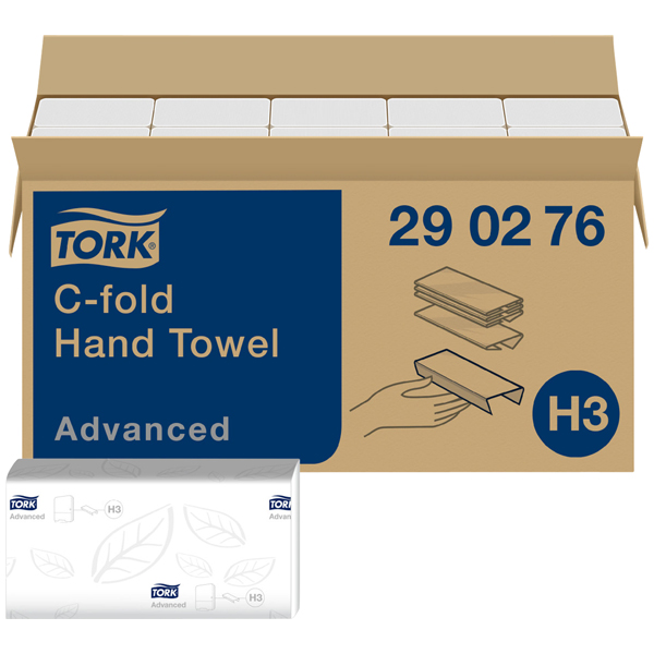 Tork H3 Falthandtuchpapier - 25x50 cm - L-Falzung unter Hygienepapier > Handtuchpapier > Falthandtcher