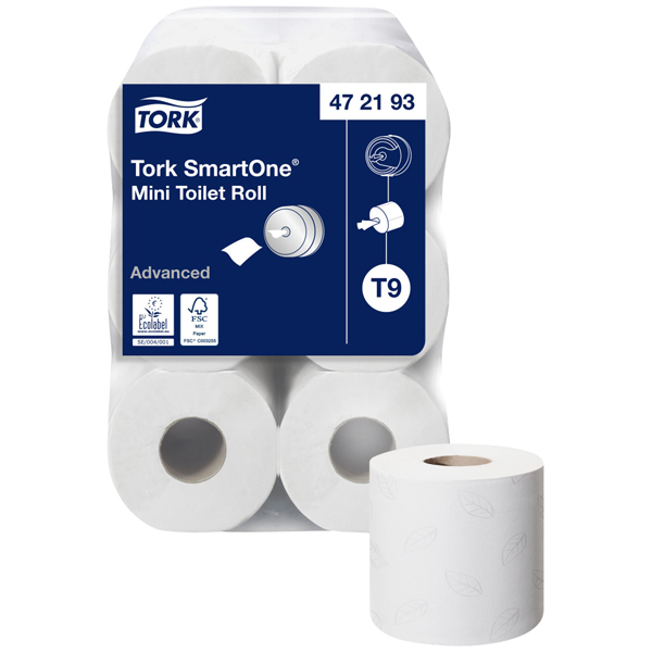 Tork SmartOne(R) Mini Toilettenpapier T9 Advanced unter Hygienepapier > Toilettenpapier > Grorollen