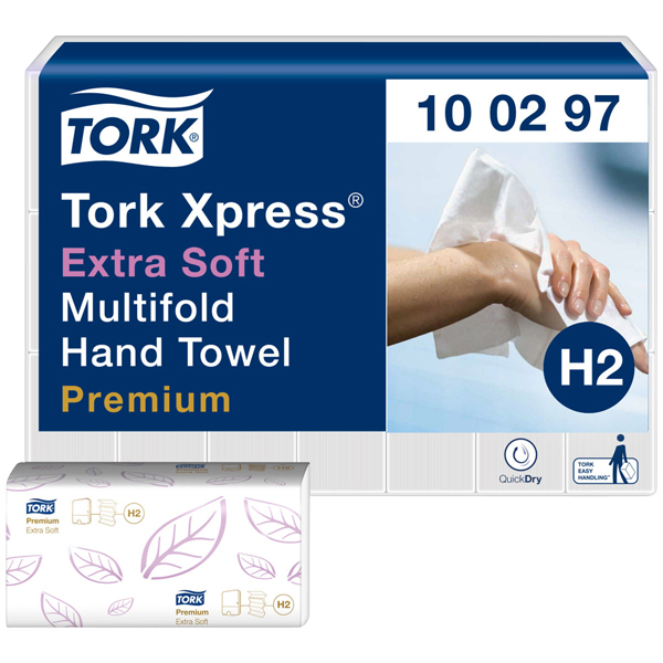 Tork Xpress(R) Multifold Papierhandtcher H2 Premium unter Hygienepapier > Handtuchpapier > Falthandtcher