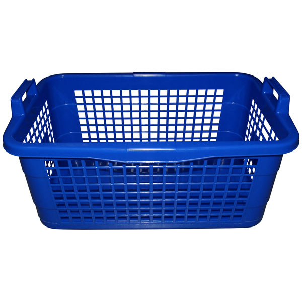 Wschekorb eckig 45 Liter blau