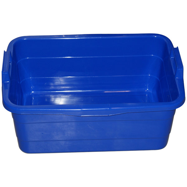 Wanne eckig 45 Liter blau