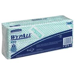 WypAll(R) X50 farbcodierte Reinigungstcher grn 7442 unter Hygienepapier > Putztcher > Putz-  & Wischtcher