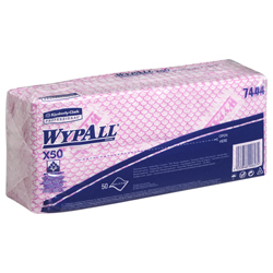 WypAll(R) X50 farbcodierte Reinigungstcher rot 7444 unter Hygienepapier > Putztcher > Putz-  & Wischtcher